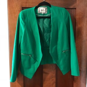 Kelly green blazer NWOT